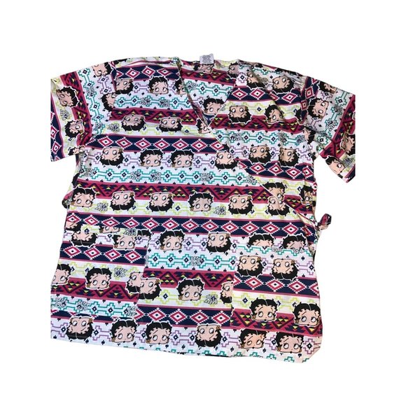 Nurse Medical Uniform Betty Boop Scrub Top Size XL - Picture 9 of 9